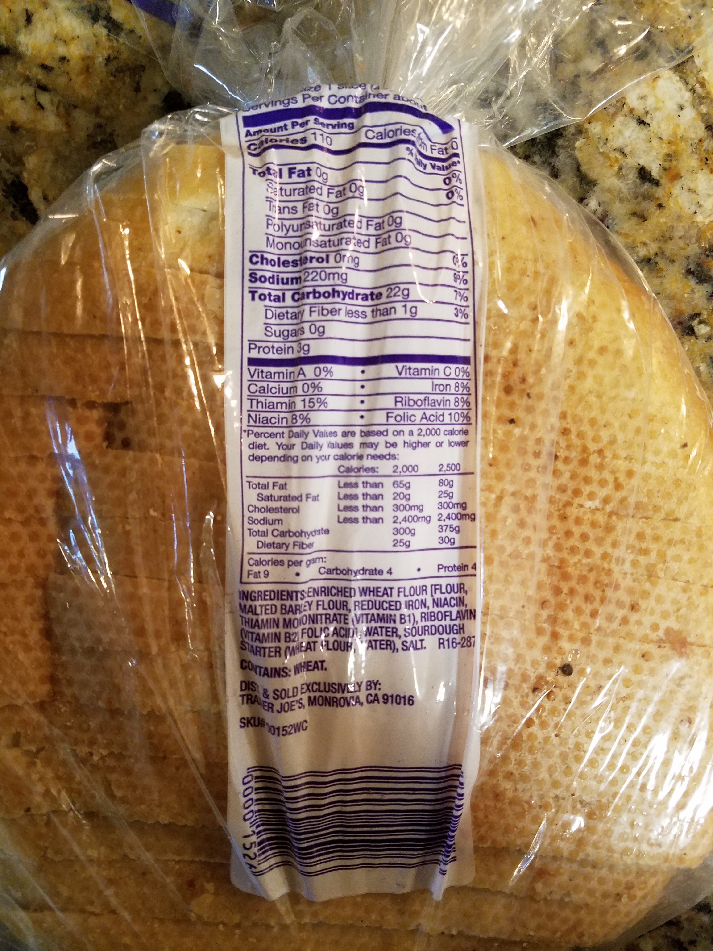 Colombo Sourdough Bread Nutrition Facts Nutrition Ftempo