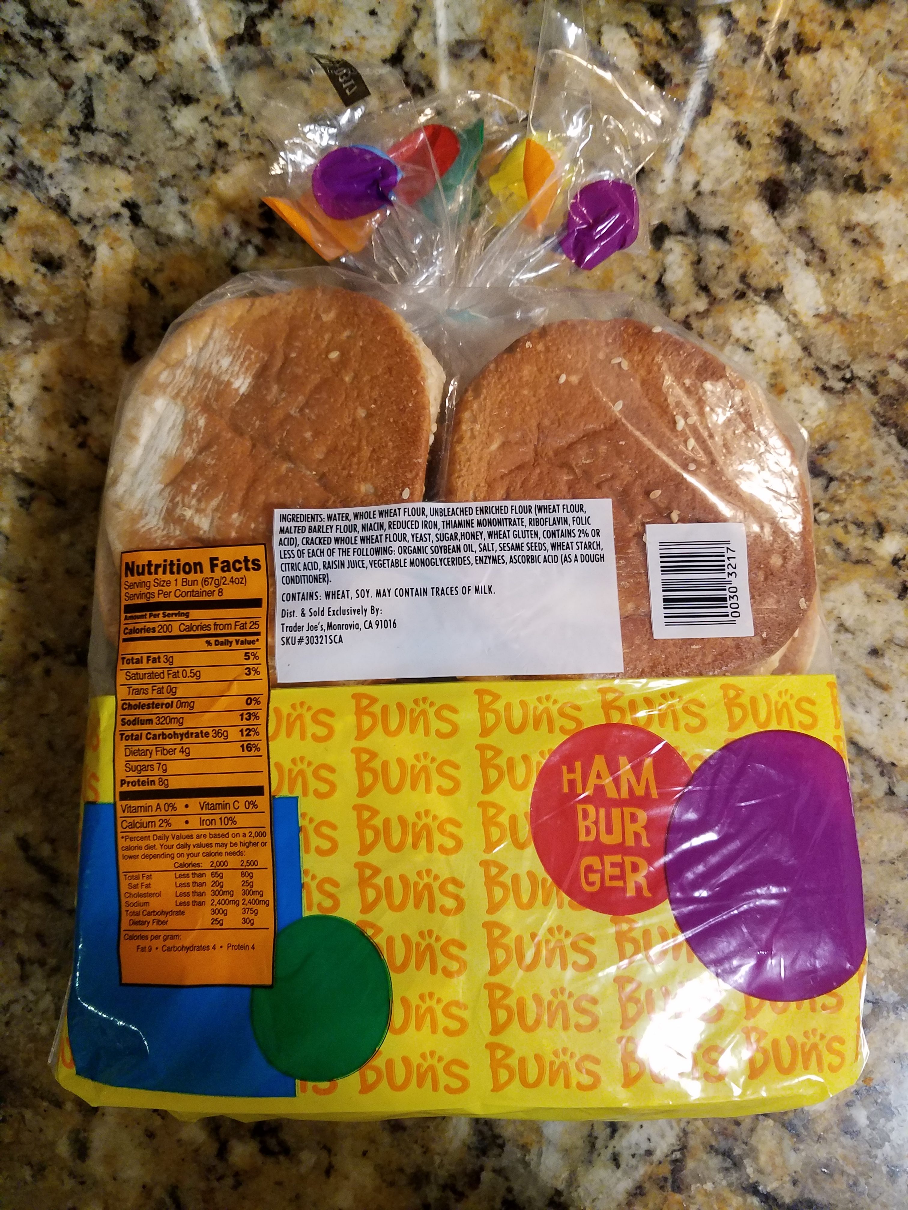 Buns Trader Joe's Honey Wheat Hamburger Buns Review Review