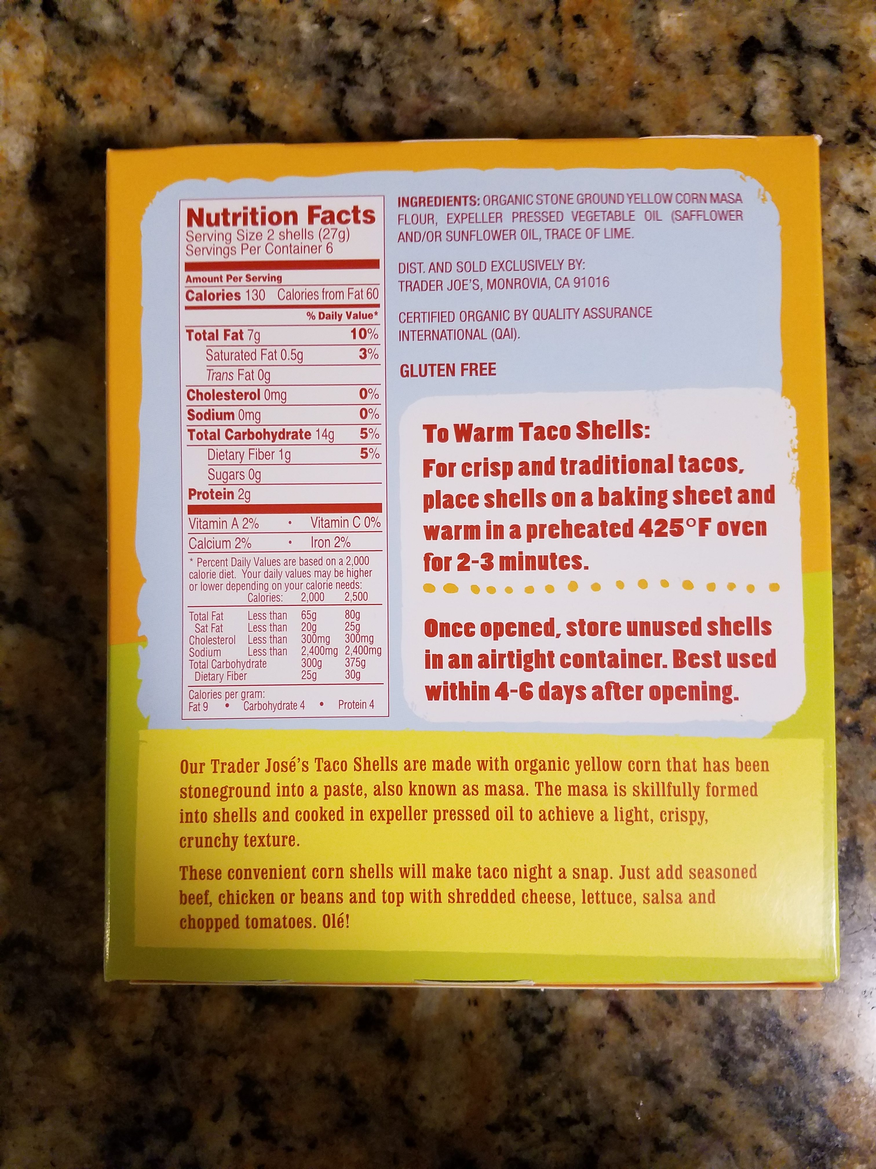 Taco Shells Trader Joe's Review