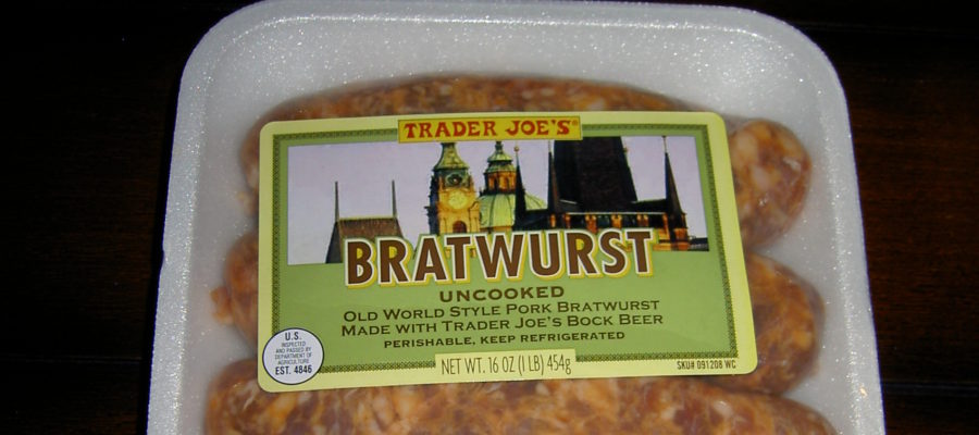 trader joes bratwurst sausage