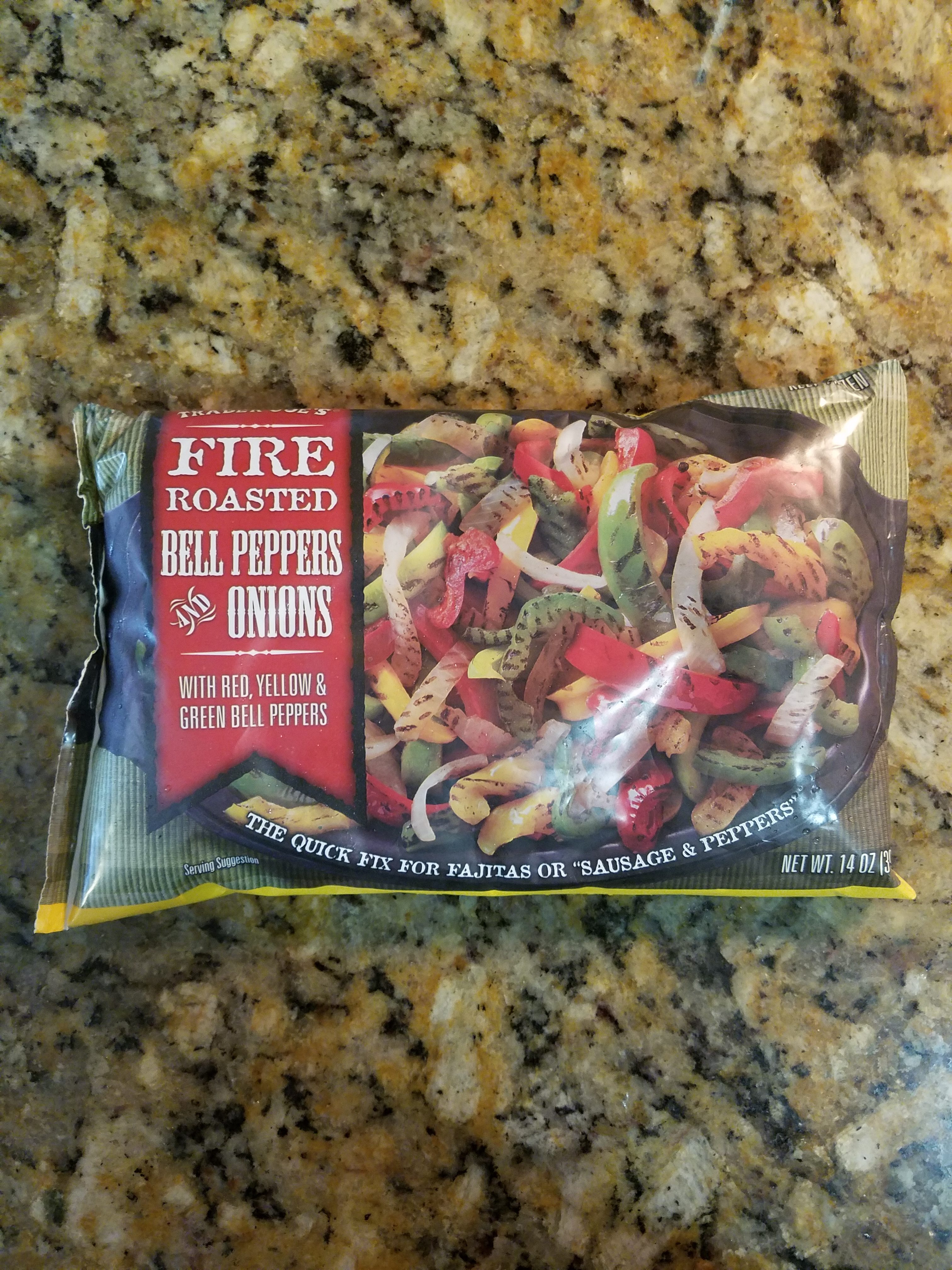 Peppers, Trader Joe's Fire Roasted Bell Peppers and Onions