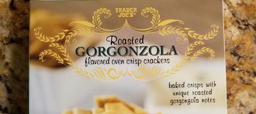 crackers Trader Joe's Roasted Gorgonzola Flavored Oven Roasted Crackers Review