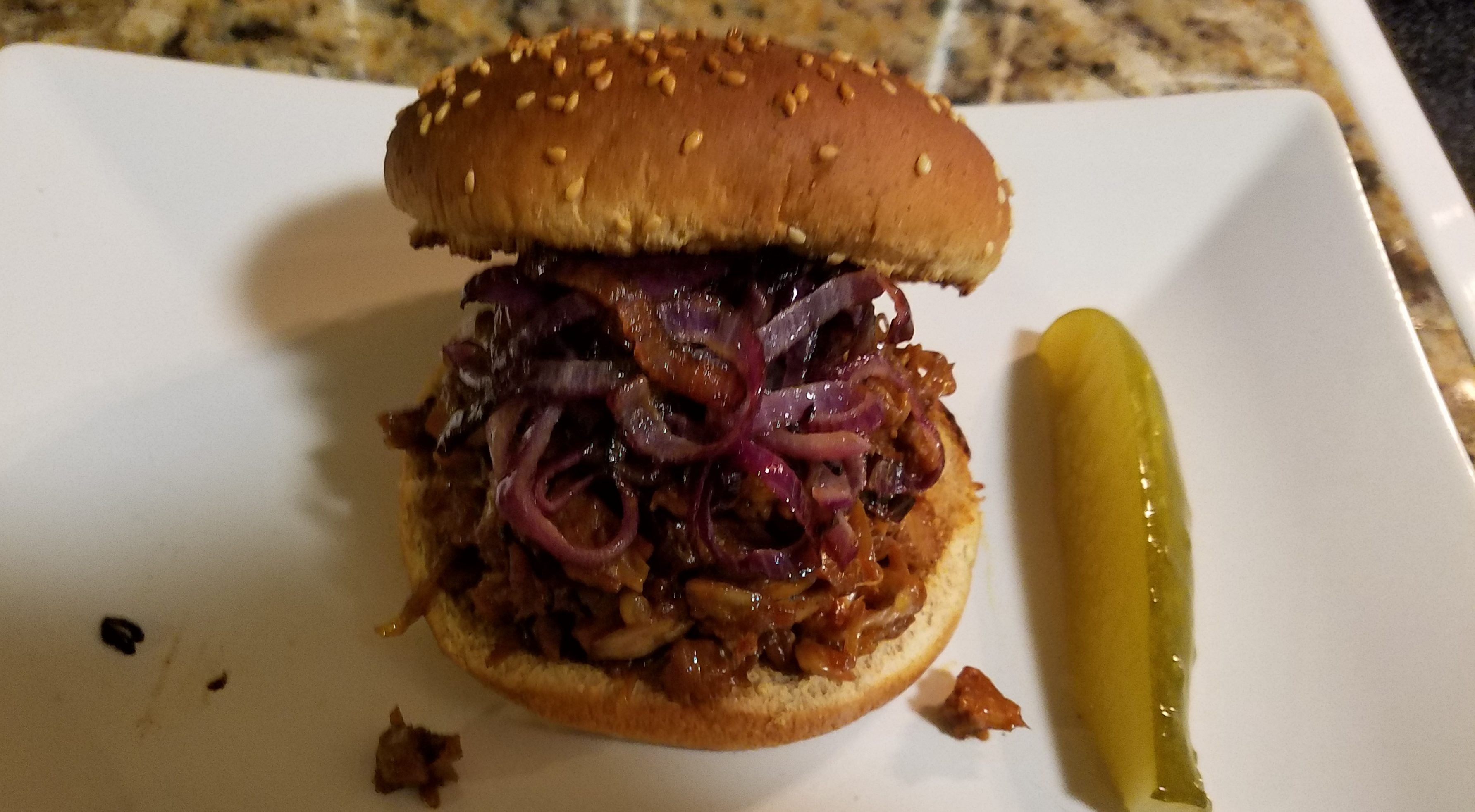 Trader Joes Cooking | Meatless BBQ Pulled Pork Sandwich