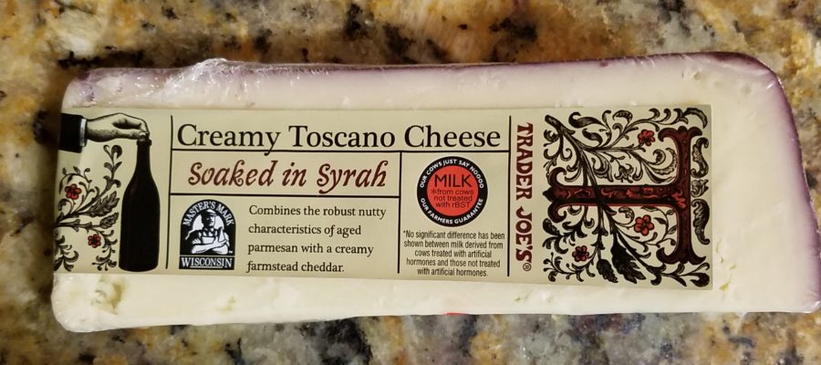 Trader Joe's Creamy Toscano Cheese Soaked in Syrah Review