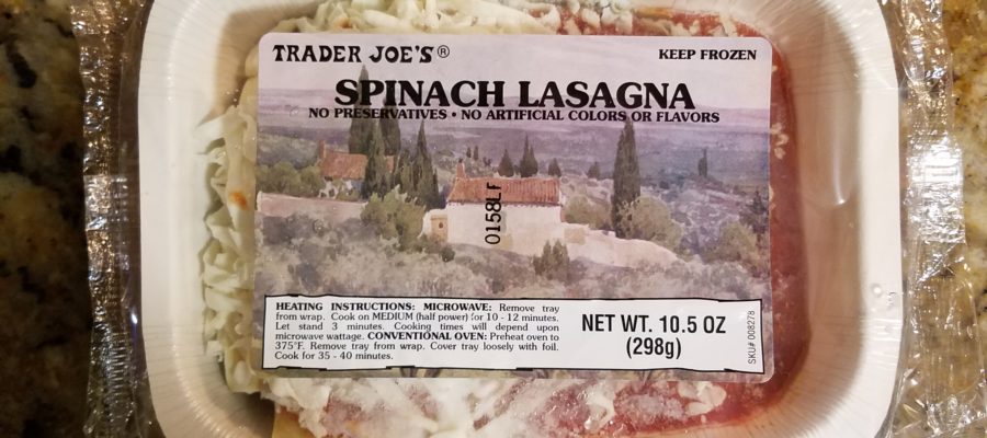 Trader Joe's Spinach Lasagna Review