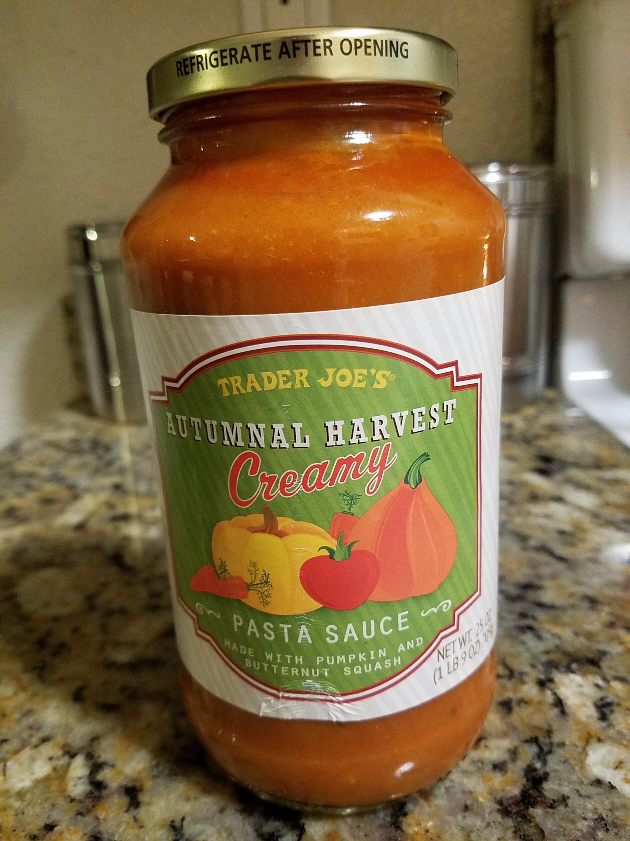 Everythingjoes.com | Trader Joe's Autumnal Harvest Creamy Pasta Sauce