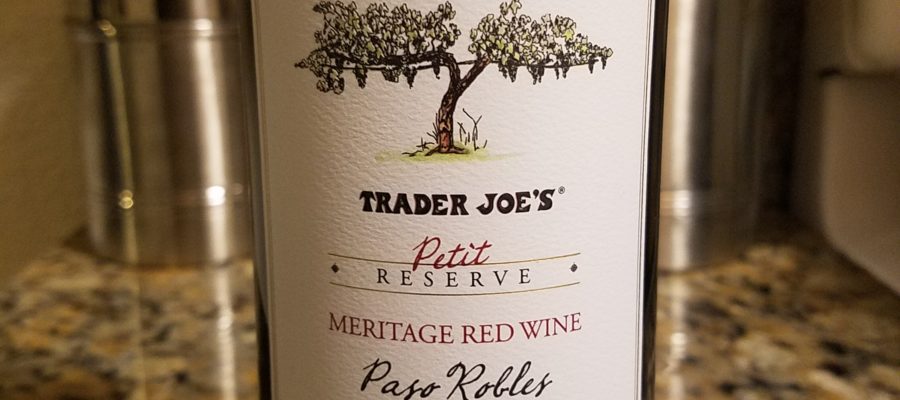 Trader Joe's Trader Joe's Petit Reserve Meritage Red Wine Paso Robles 2017 Review